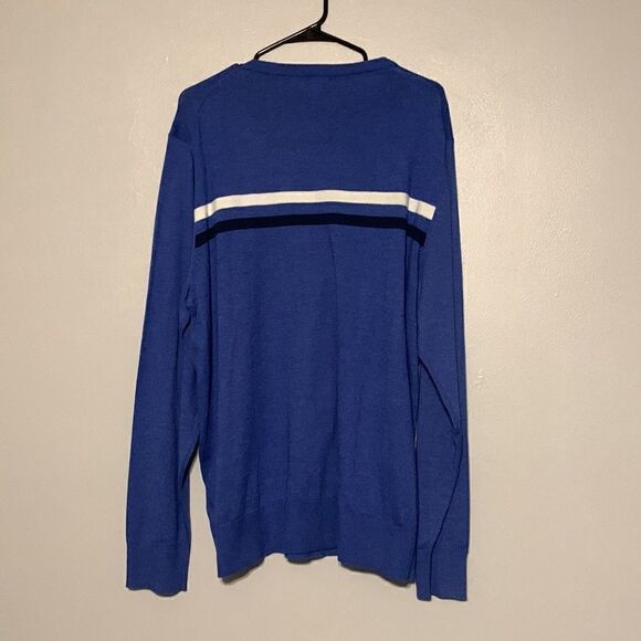 Old Navy Sweater Men's Size XXL Blue Long Sleeve Knit Round Neck Pullover NEW - Picture 4 of 8